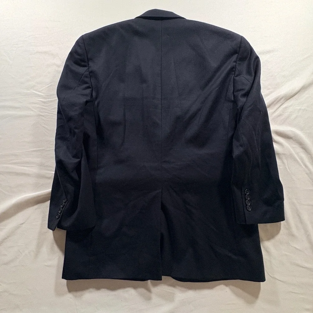 Jos. A. Bank Blazer Mens 42R Navy Blue Wool Cashmere Sport Coat Business Jacket
